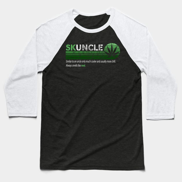 SKUNCLE, SKUNKLE FUNNY UNCLE SHIRT FATHERS DAY Baseball T-Shirt by  Funny .designs123